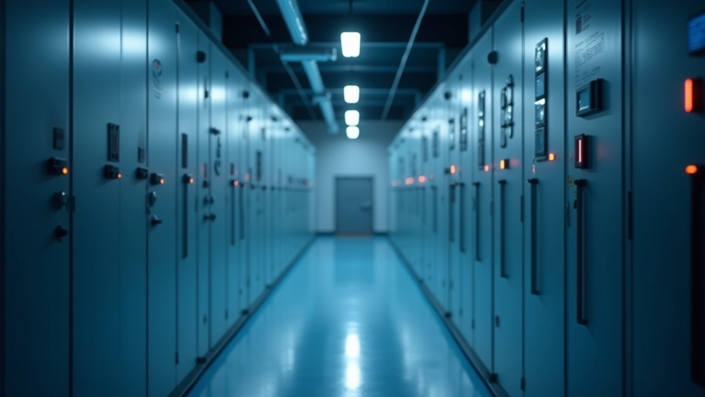Moderní energetické skladiště s bateriemi a řídicím systémem